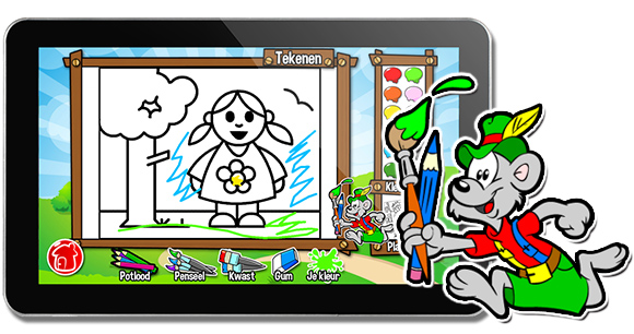 leren tekenen op de de tablet